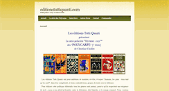 Desktop Screenshot of editionstuttiquanti.com